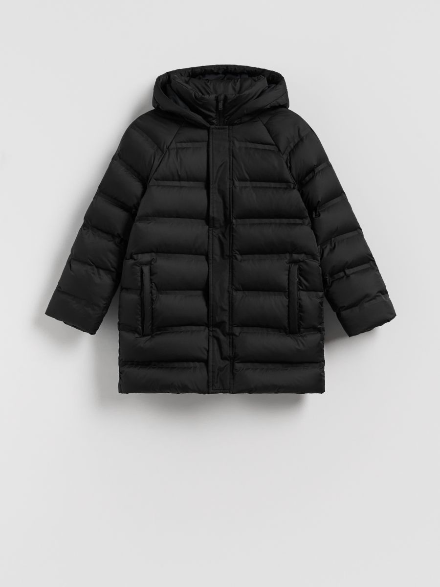 Down quilted jacket - black - RESERVED