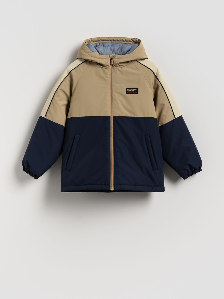 Hooded jacket - beige - RESERVED