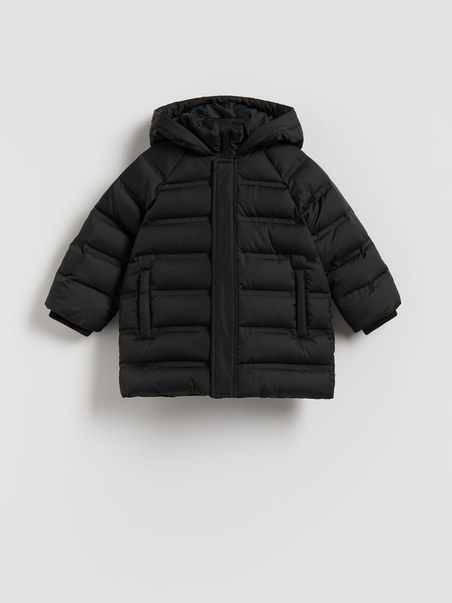 Daunen-Steppjacke - schwarz - RESERVED