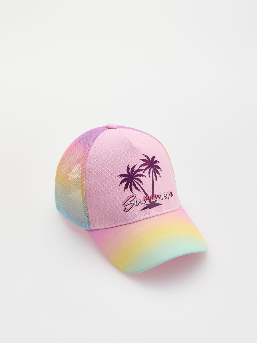 Colourful cap with print - multicolor - RESERVED - 2