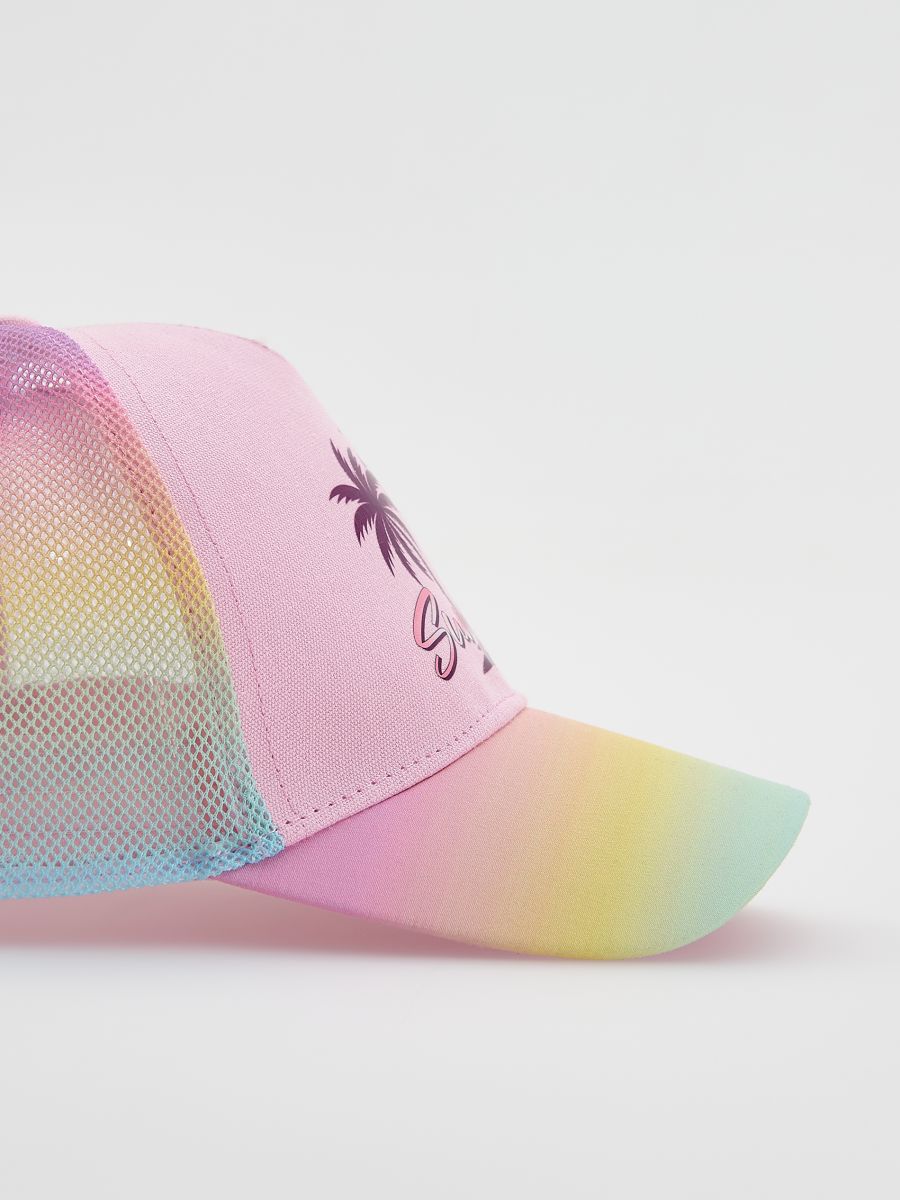 Colourful cap with print - multicolor - RESERVED - 3