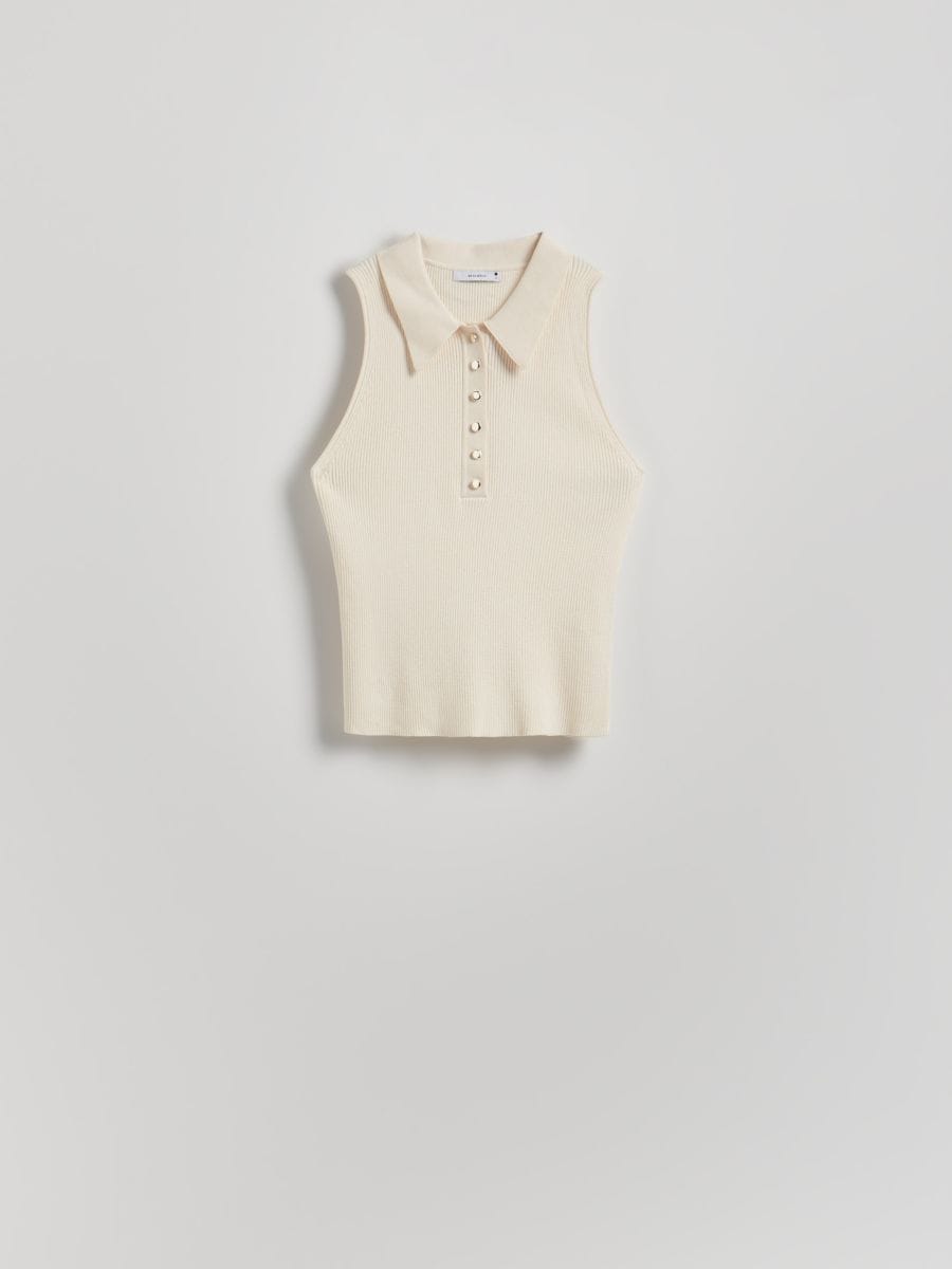 Top with decorative buttons - nude - RESERVED - 5