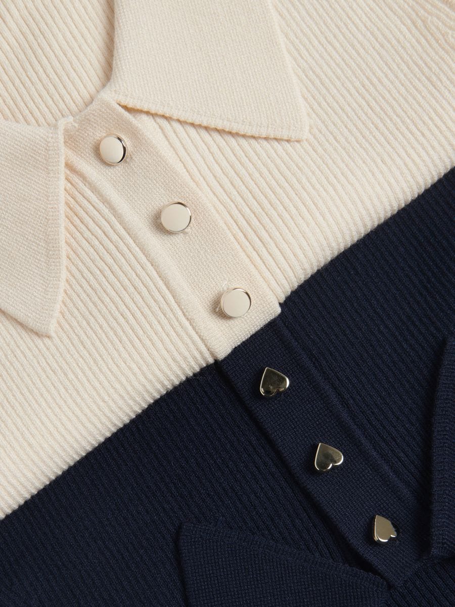 Top with decorative buttons - nude - RESERVED - 6