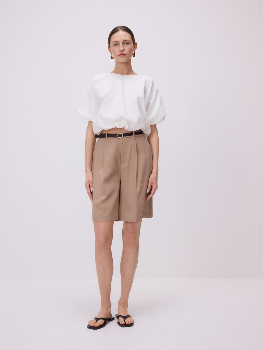 Short bubble blouse - white - RESERVED - 2