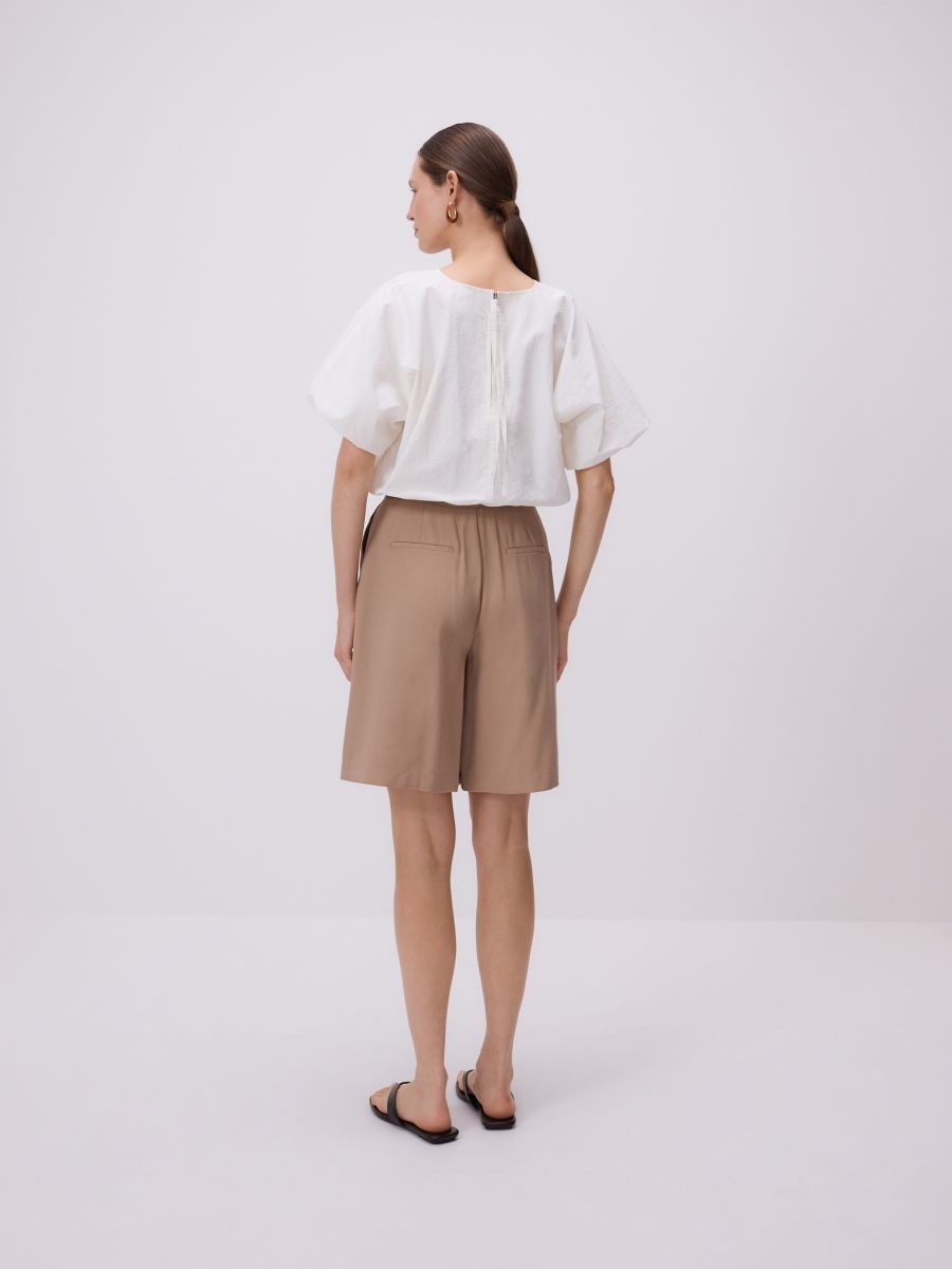 Short bubble blouse - white - RESERVED - 3