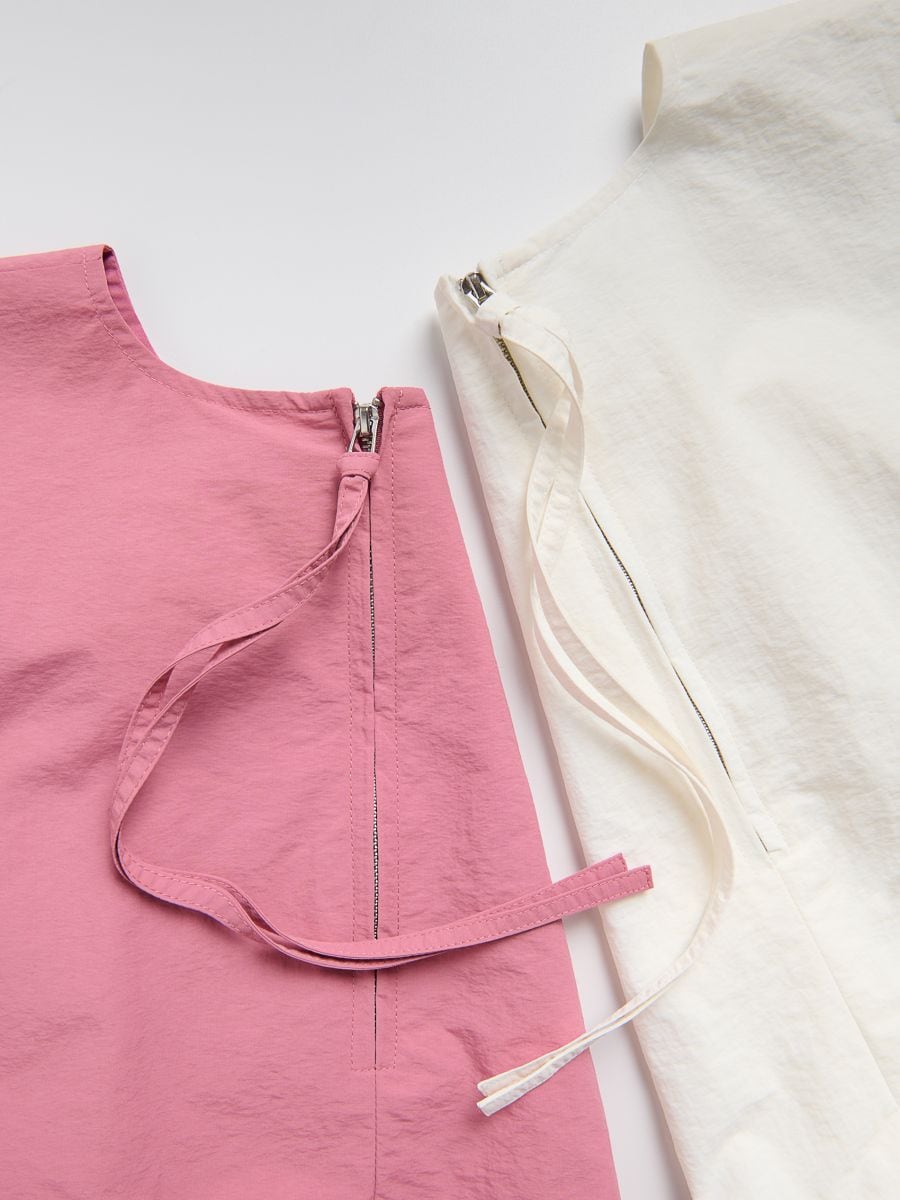 Short bubble blouse - pastel pink - RESERVED - 7
