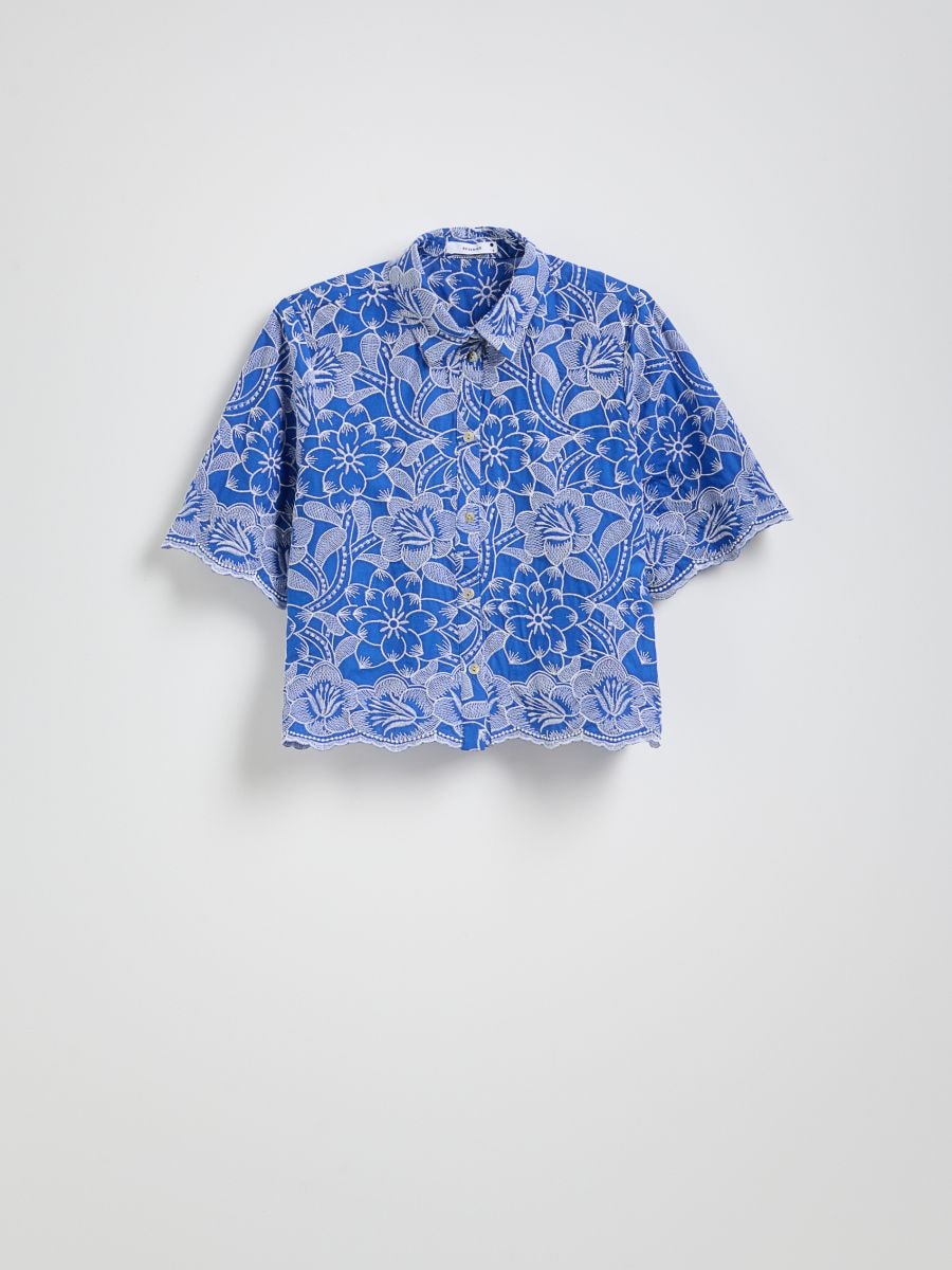 Chemise en coton brodé - multicolore - RESERVED - 6