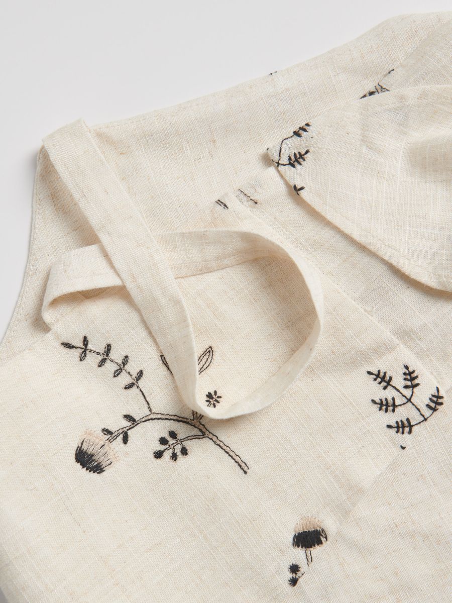 Viscose and linen top - beige - RESERVED - 2