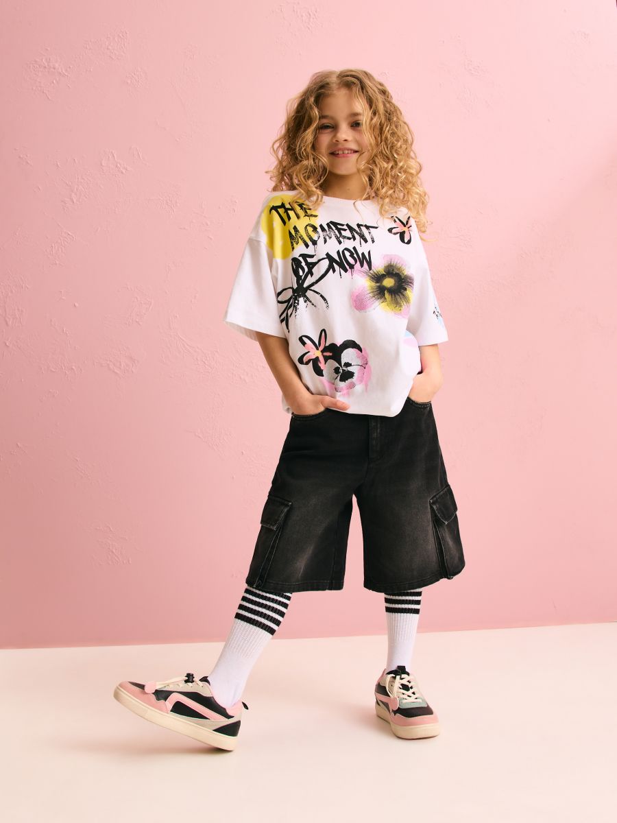 GIRLS` TROUSERS - crno - RESERVED