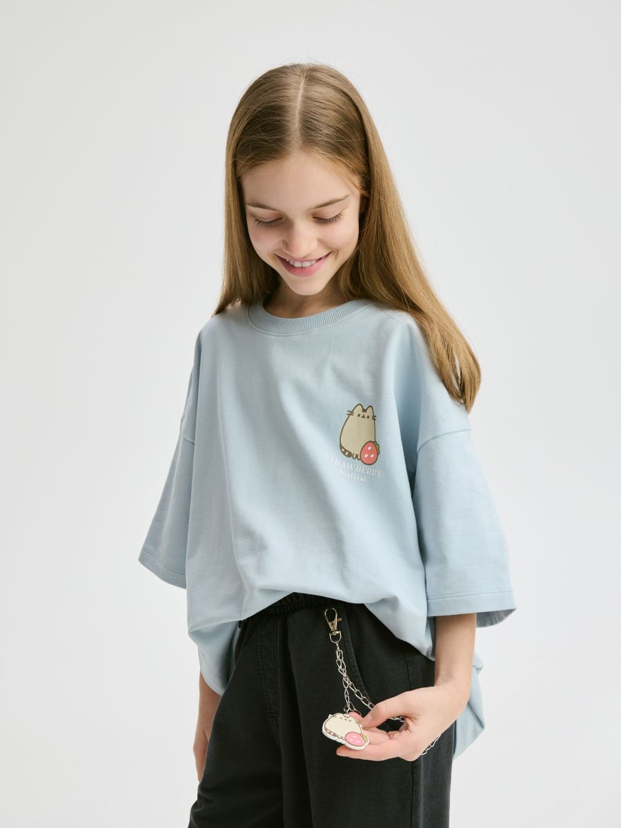 Pusheen pants with chain - dark grey - RESERVED - 3