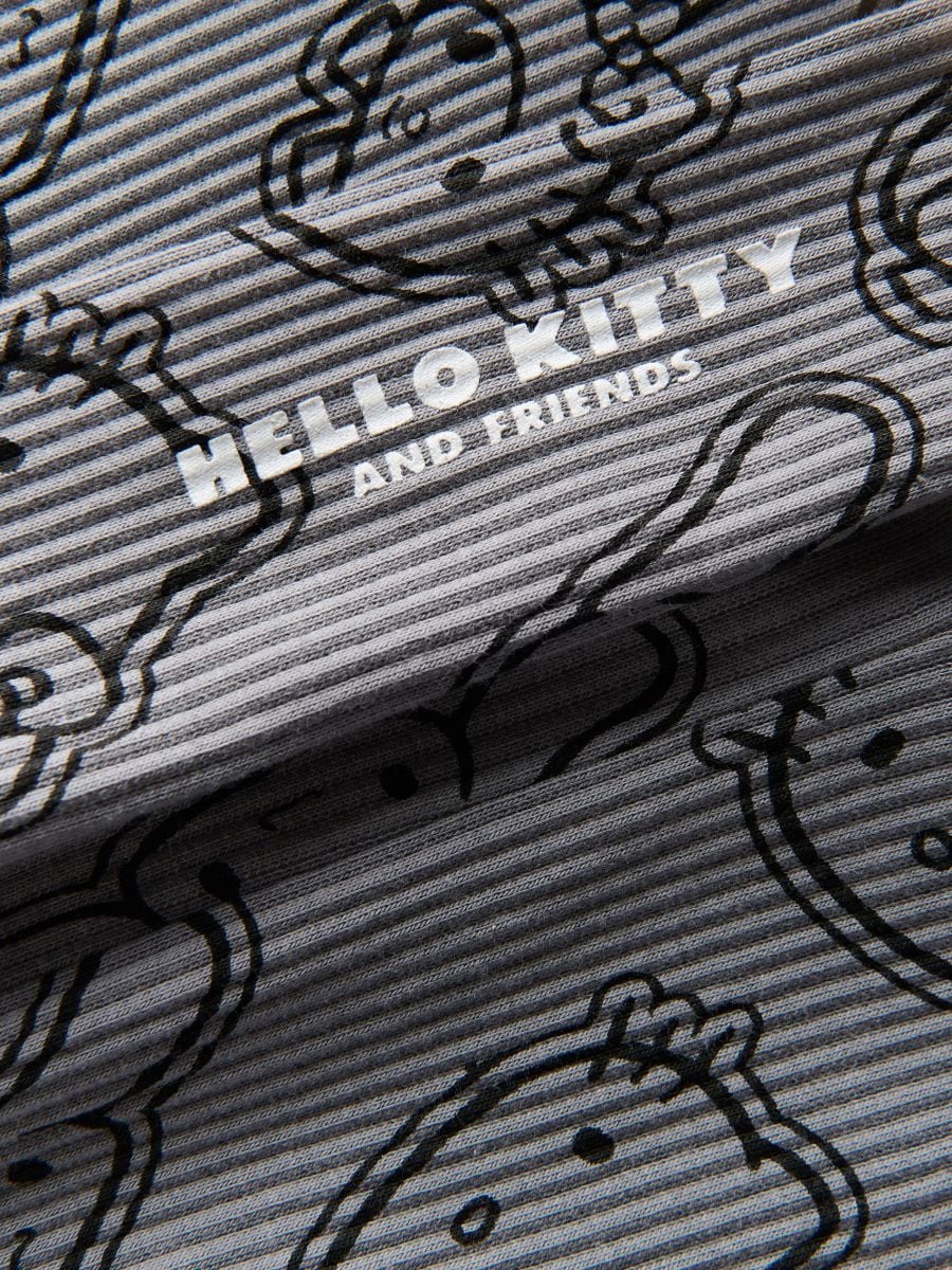 Gerippte Hello Kitty Leggings - dunkelgrau - RESERVED - 2