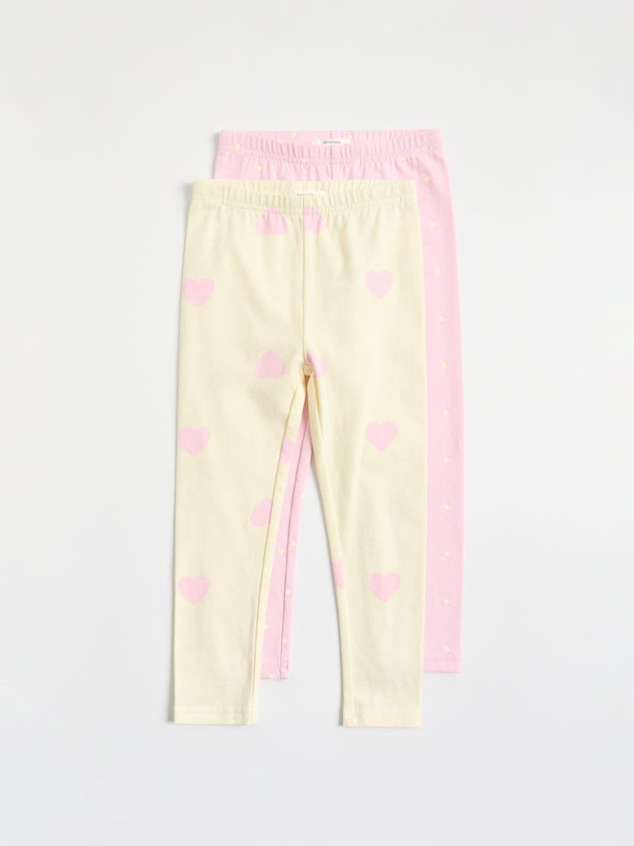 Leggings mit hohem Baumwollanteil, 2er-Pack - bunt - RESERVED - 2