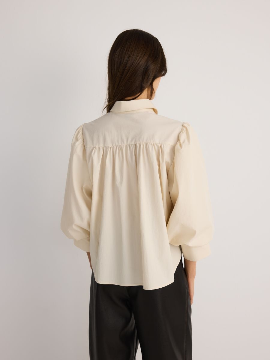 Camicia con maniche a palloncino - nude - RESERVED - 6