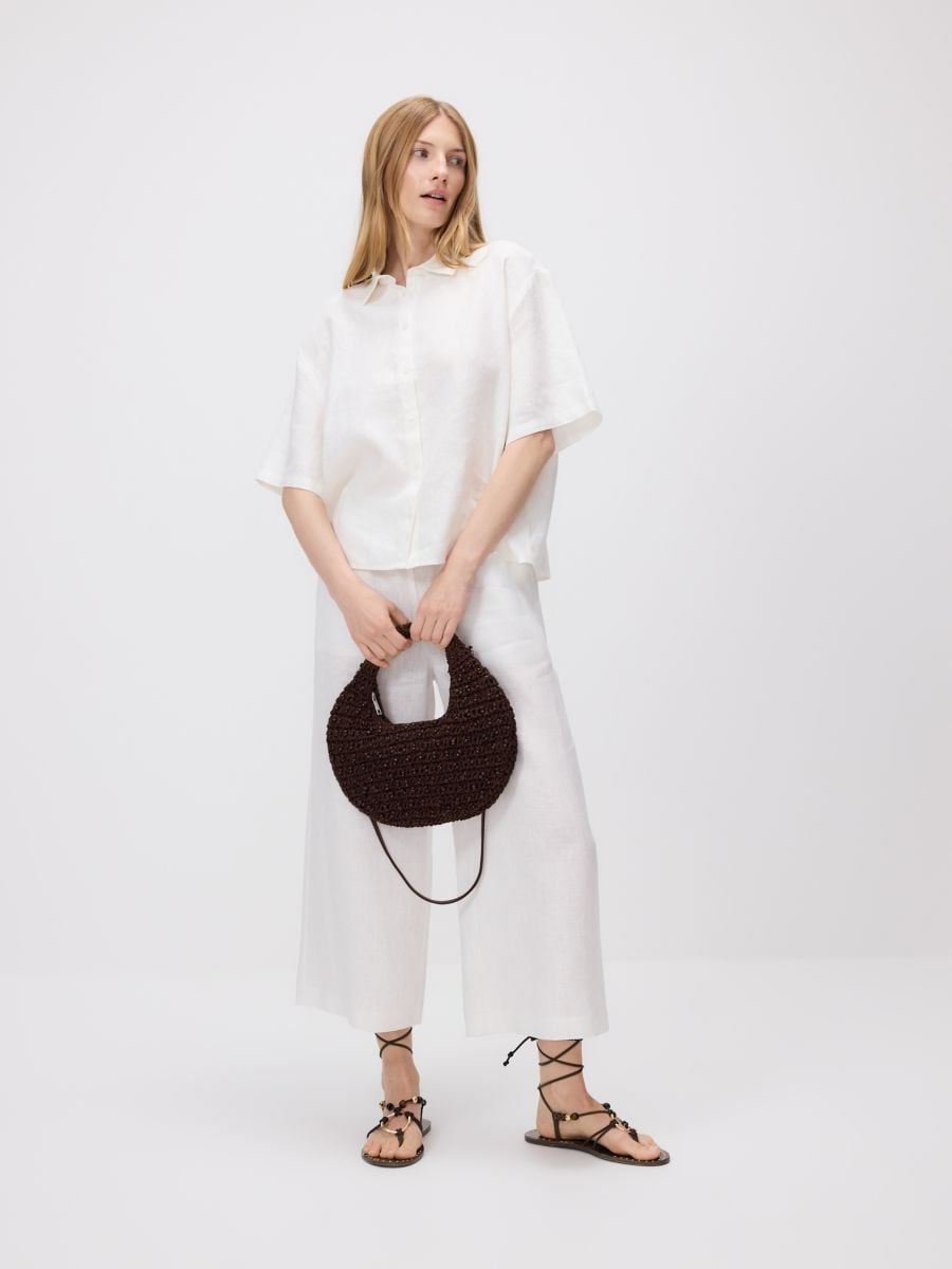 LADIES` SHIRT - bela - RESERVED