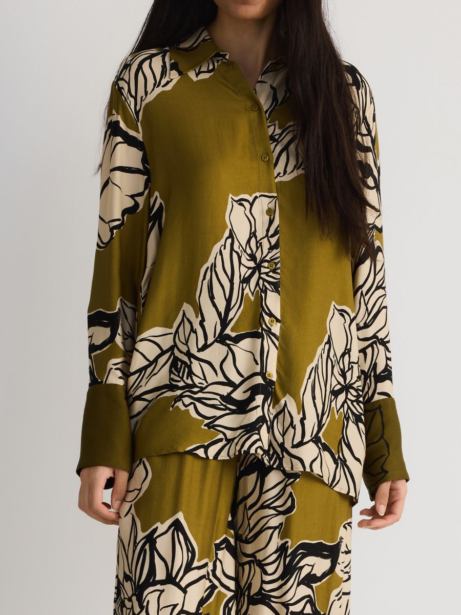 Viscose shirt - multicolor - RESERVED - 4