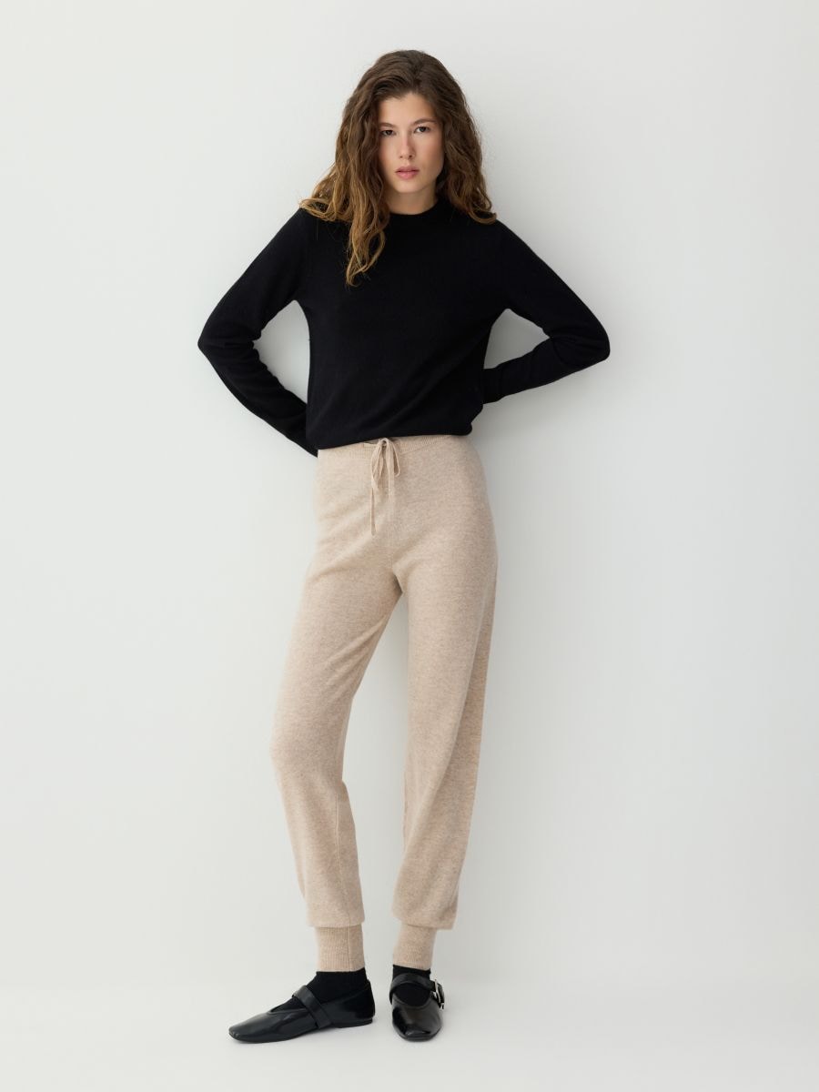 LADIES` TROUSERS - бежевий - RESERVED
