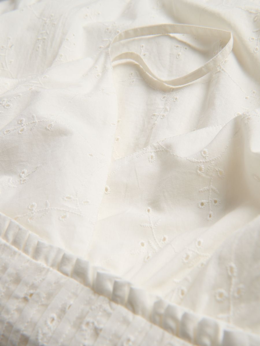 Dress with perforated embroidery - white - RESERVED - 5