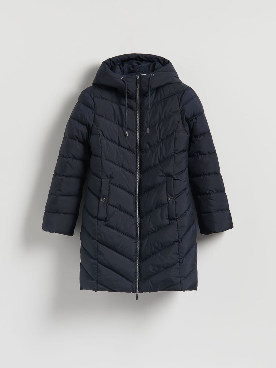 Quilted coat - navy - RESERVED