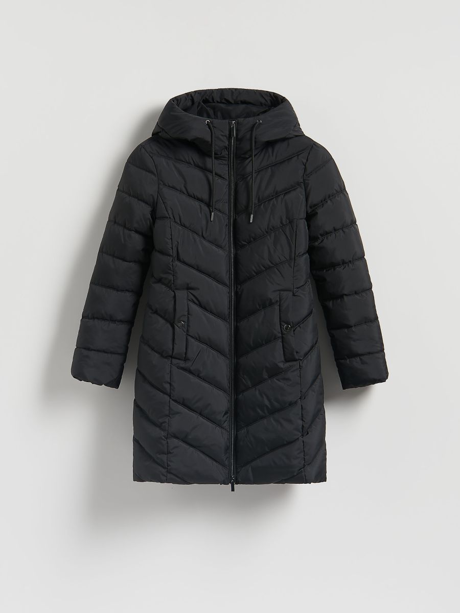Quilted coat - black - RESERVED