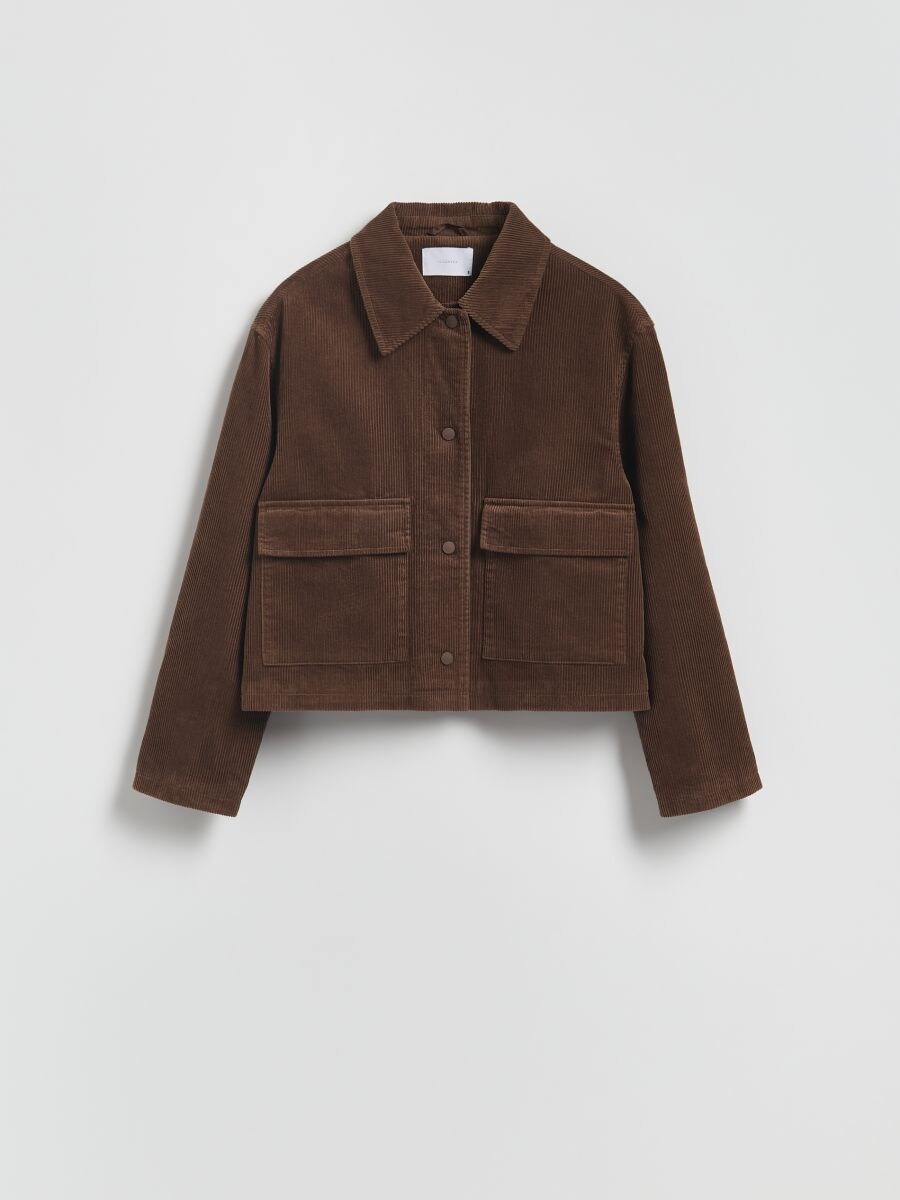 LADIES` OUTER JACKET - taupe - RESERVED