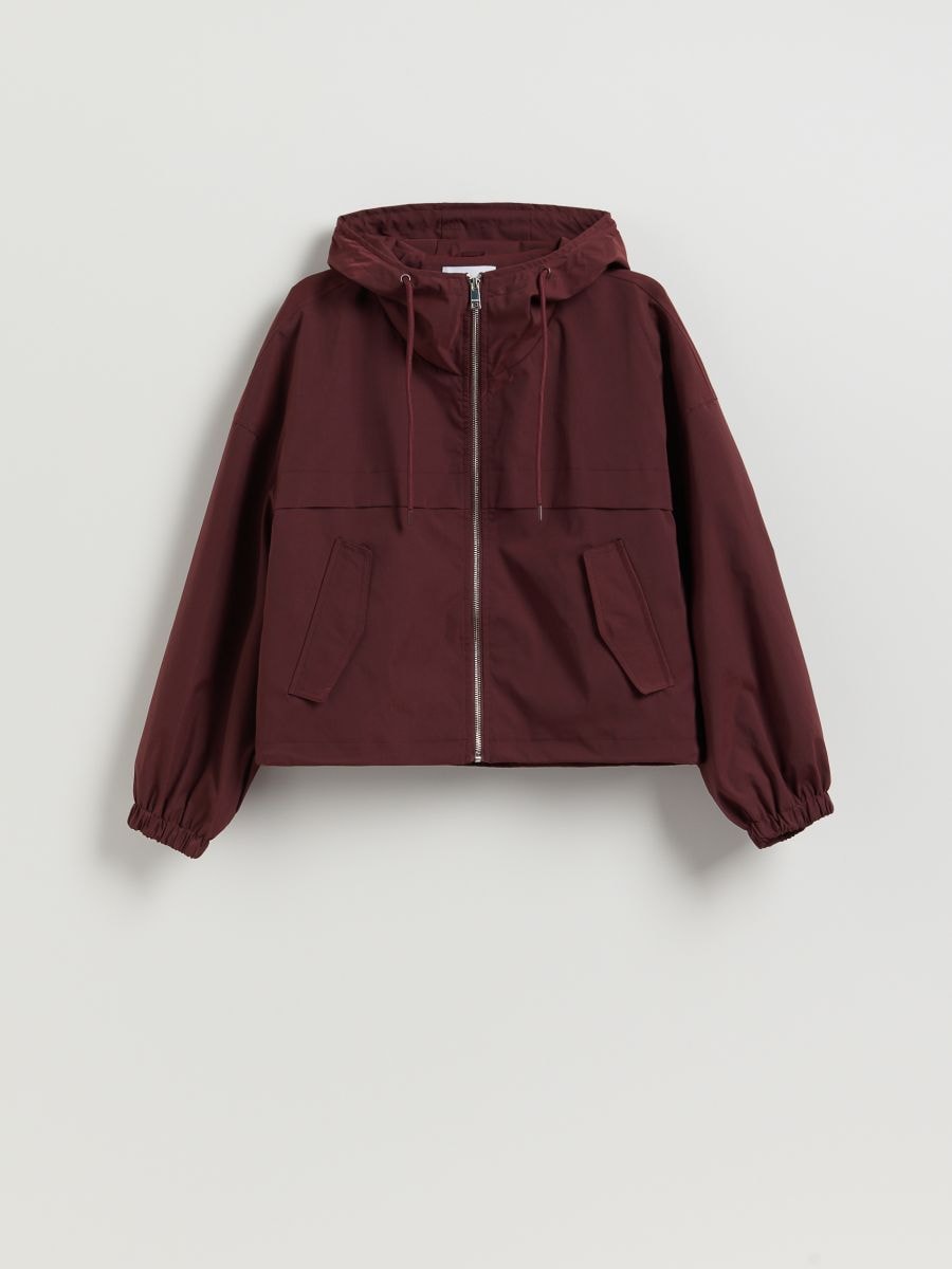 Veste à capuche imperméable - bordeaux - RESERVED