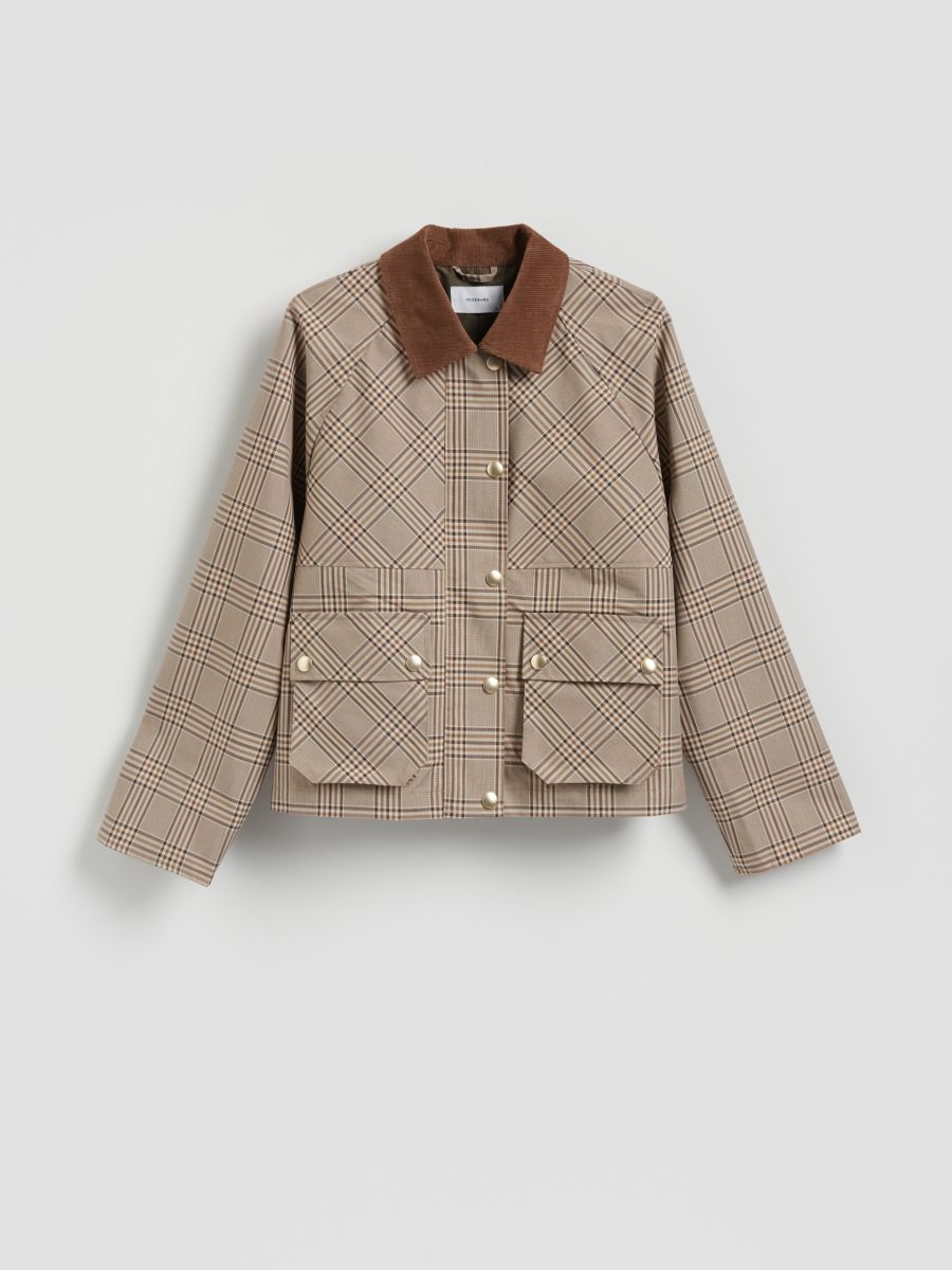 Jacke mit Cord-Kragen - bunt - RESERVED