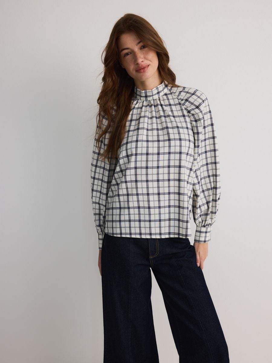 Back tie blouse - multicolor - RESERVED - 5