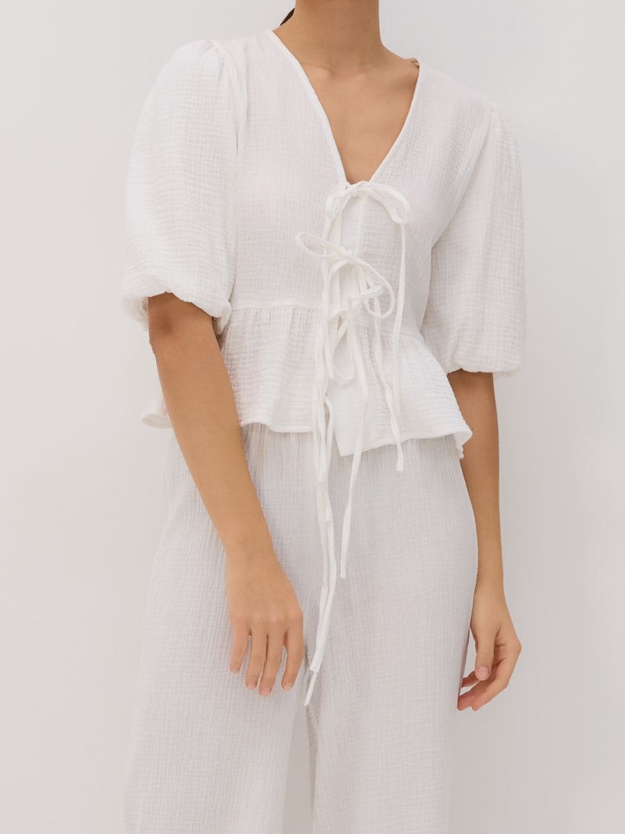 LADIES` BLOUSE - weiß - RESERVED