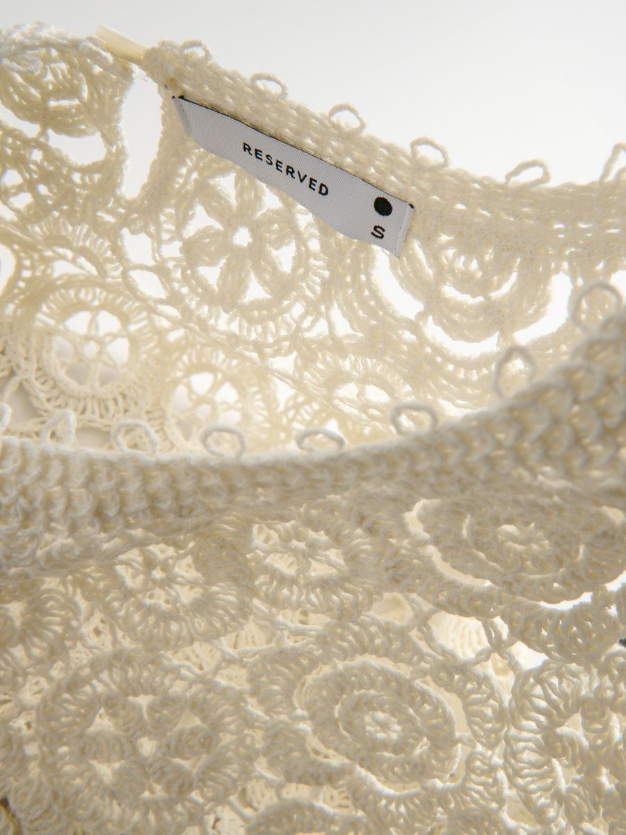 Openwork top - cream - RESERVED - 4