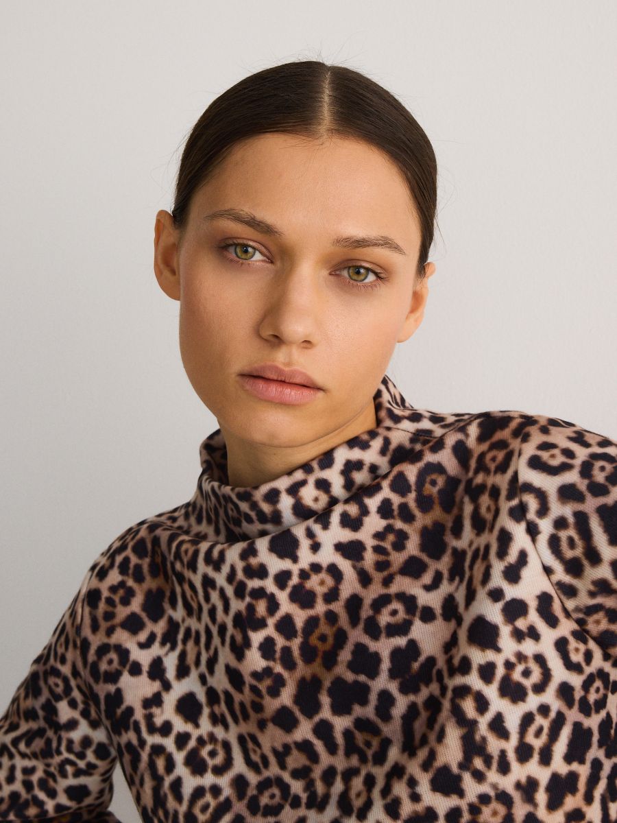 Leopard pattern blouse - multicolor - RESERVED - 2
