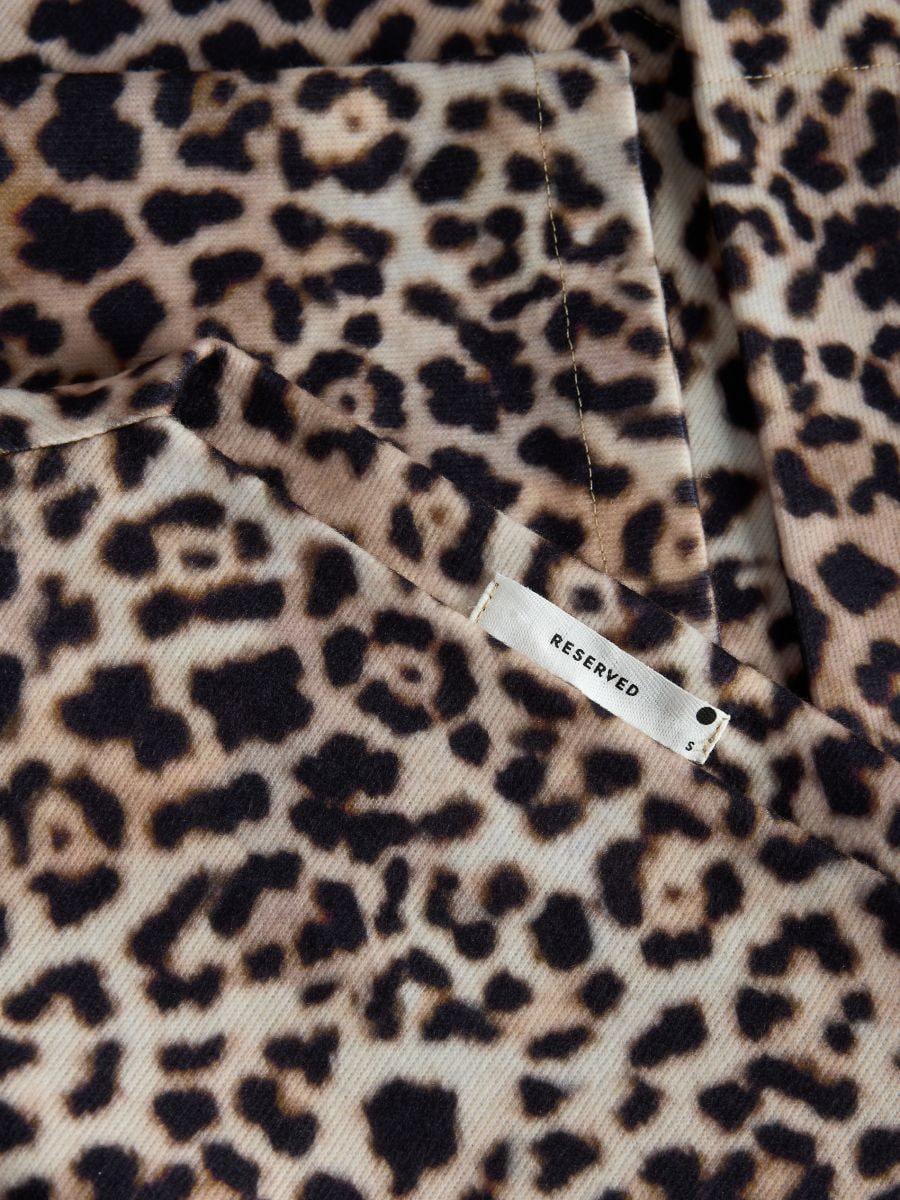 Leopard pattern blouse - multicolor - RESERVED - 6