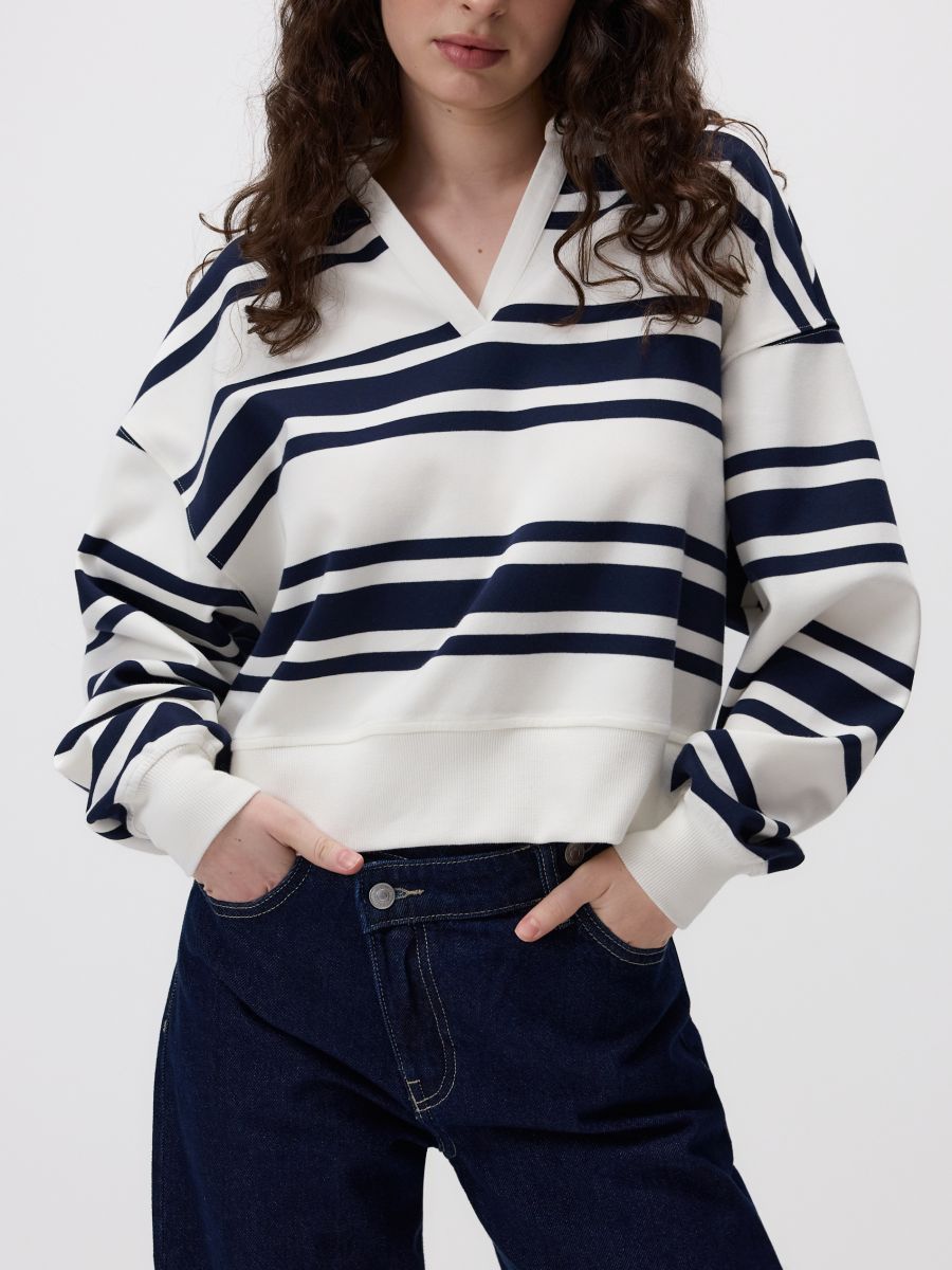 LADIES` JOGGING TOP - navy - RESERVED - 4