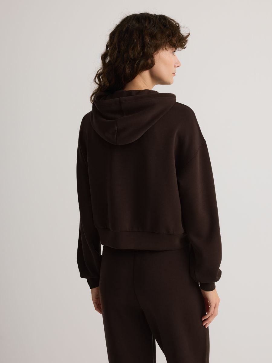 LADIES` JOGGING TOP - dark brown - RESERVED - 7