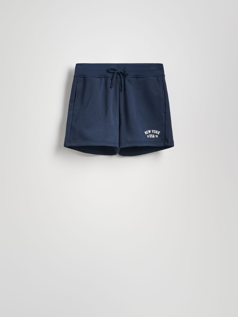 Sweat shorts with print - navy - RESERVED - 4