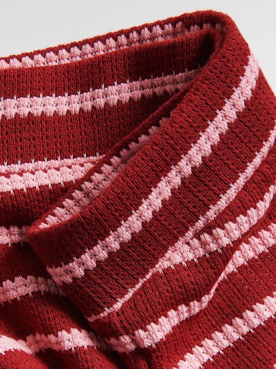 Knit shorts with viscose - multicolor - RESERVED - 3