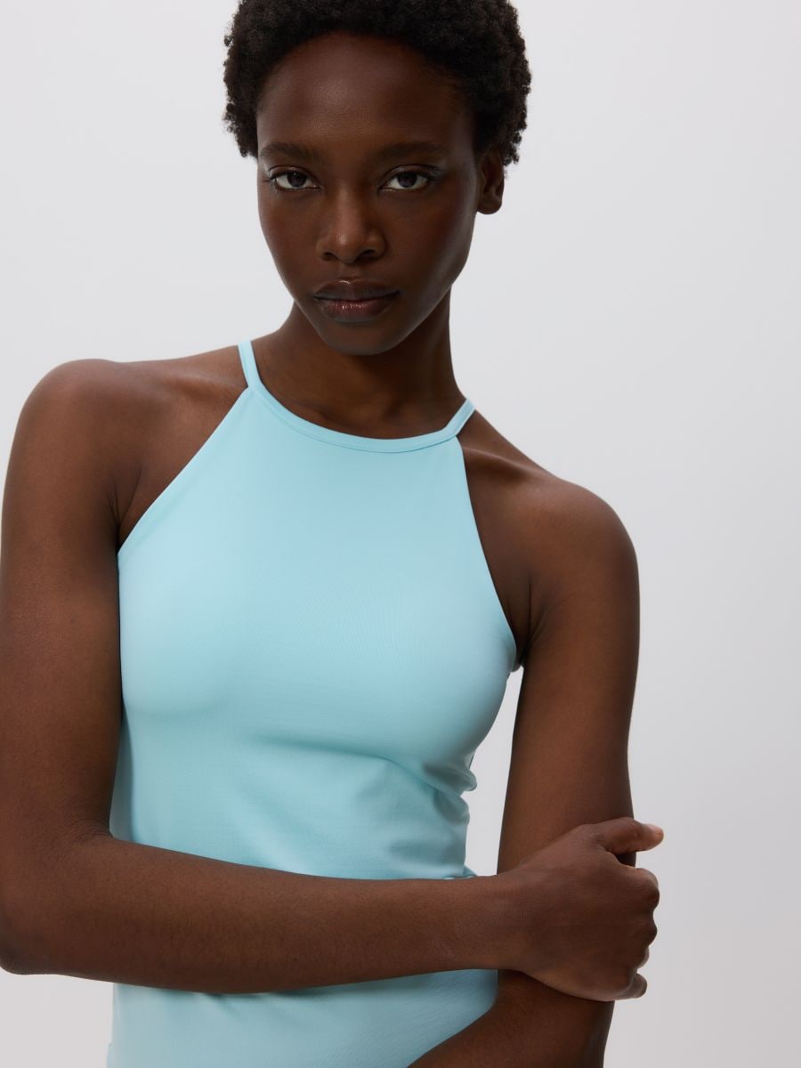 Plain top - light turquoise - RESERVED - 3