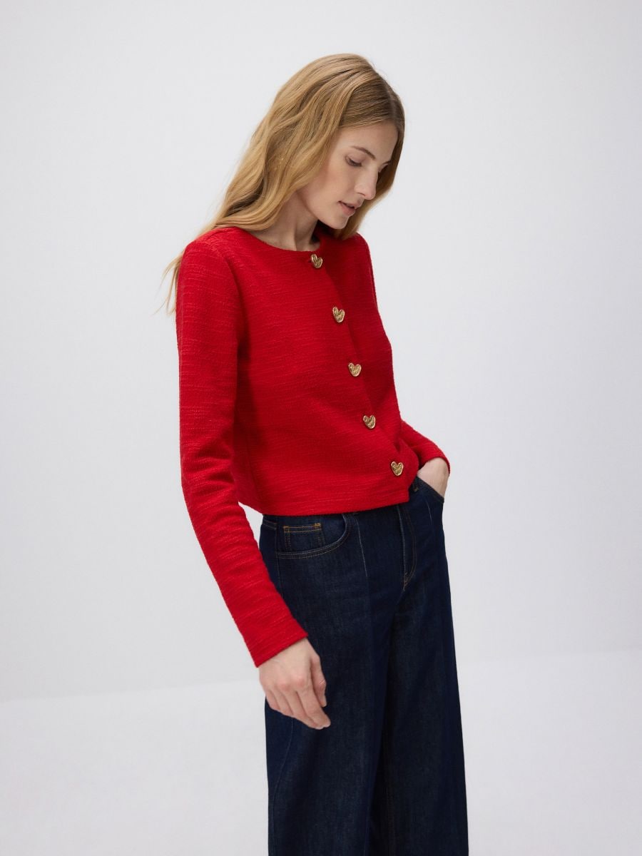 Blazer with decorative buttons - red - RESERVED - 5