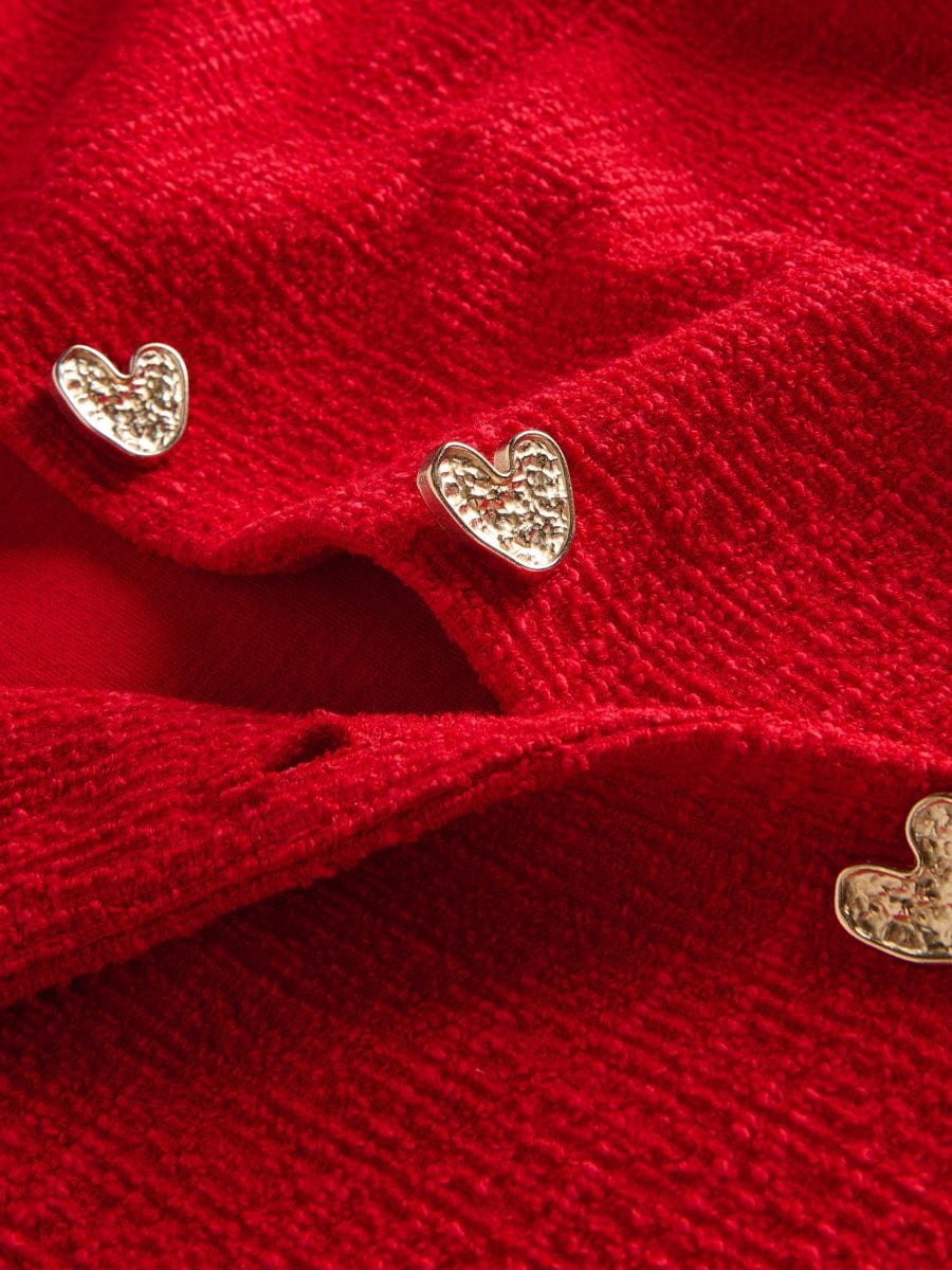 Blazer with decorative buttons - red - RESERVED - 2