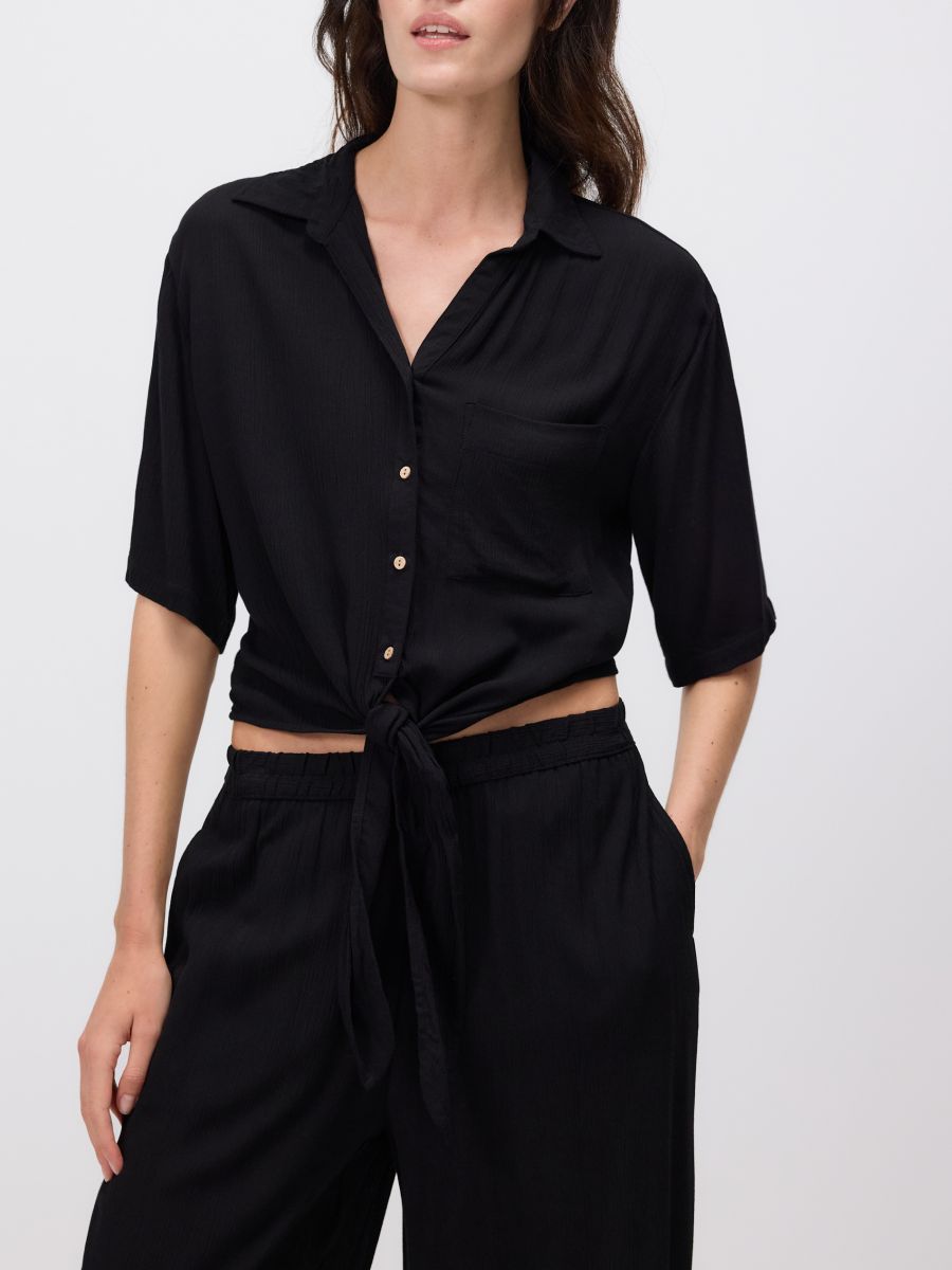 LADIES` SHIRT - schwarz - RESERVED