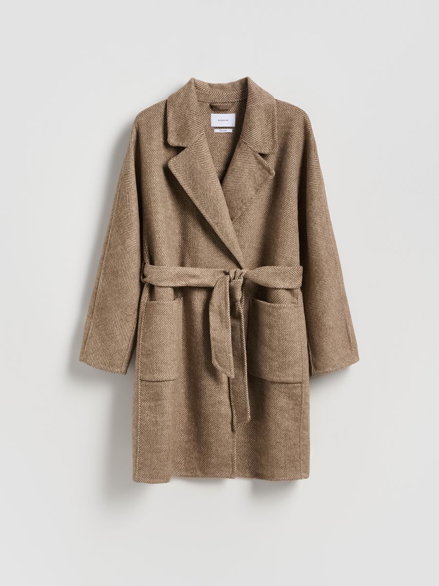 LADIES` COAT - taupe - RESERVED