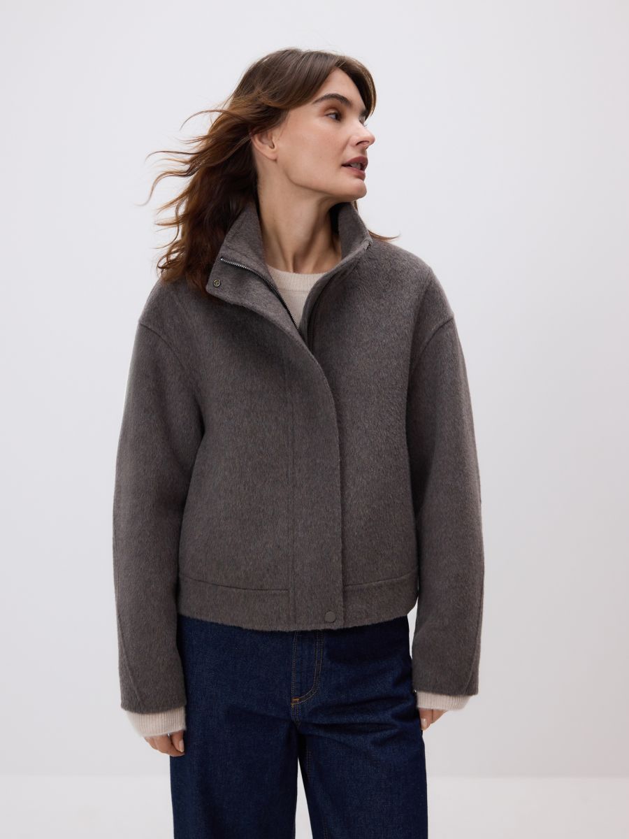 ジャケット・アウター handmade wool middle coat Handmade wool coat Color mid grey - RESERVED - VZ741-85M