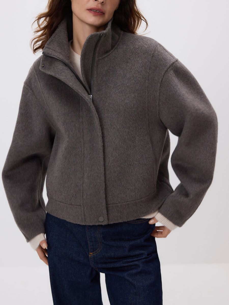 Handmade wool coat Color mid grey - RESERVED - VZ741-85M