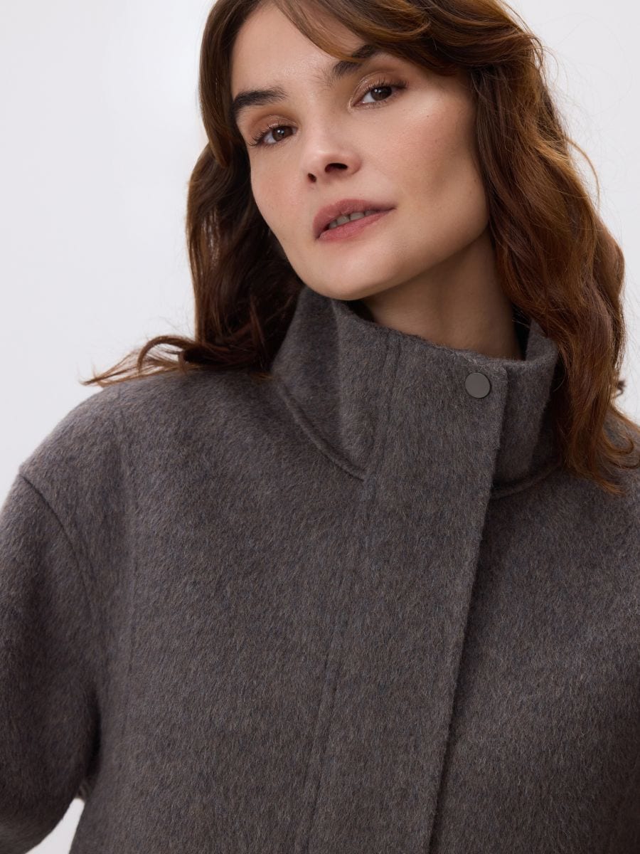 Handmade wool coat Color mid grey - RESERVED - VZ741-85M