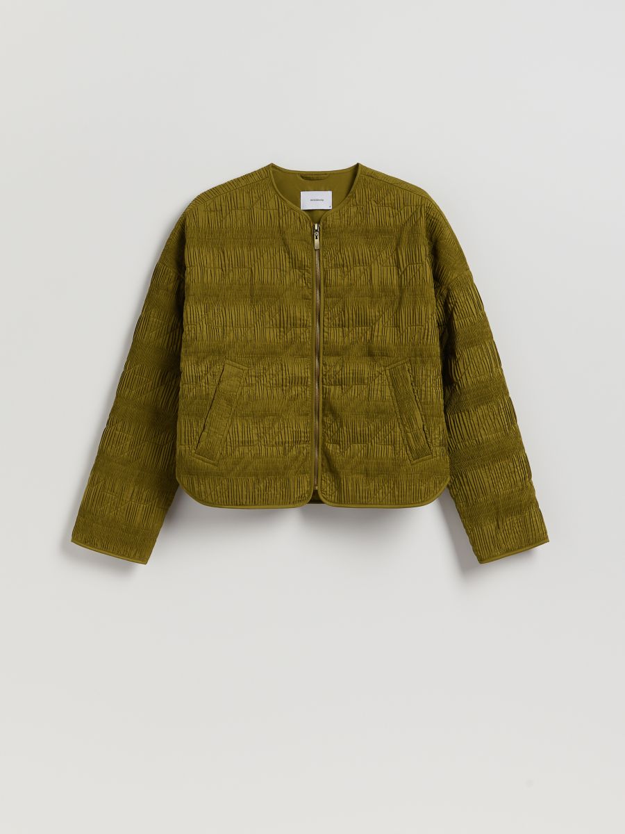 LADIES` OUTER JACKET - light olive - RESERVED