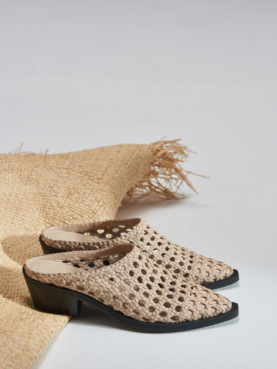 Top Shop SUKI MINK block heel sandals size 7 wide fit rrp £34 ref bxrm |  eBay