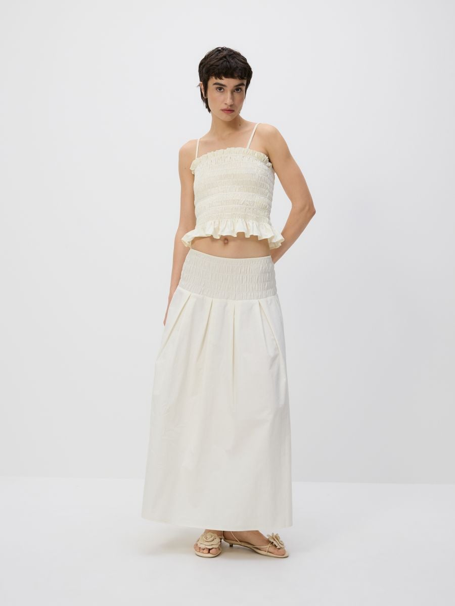Textured top - cream - RESERVED - 3