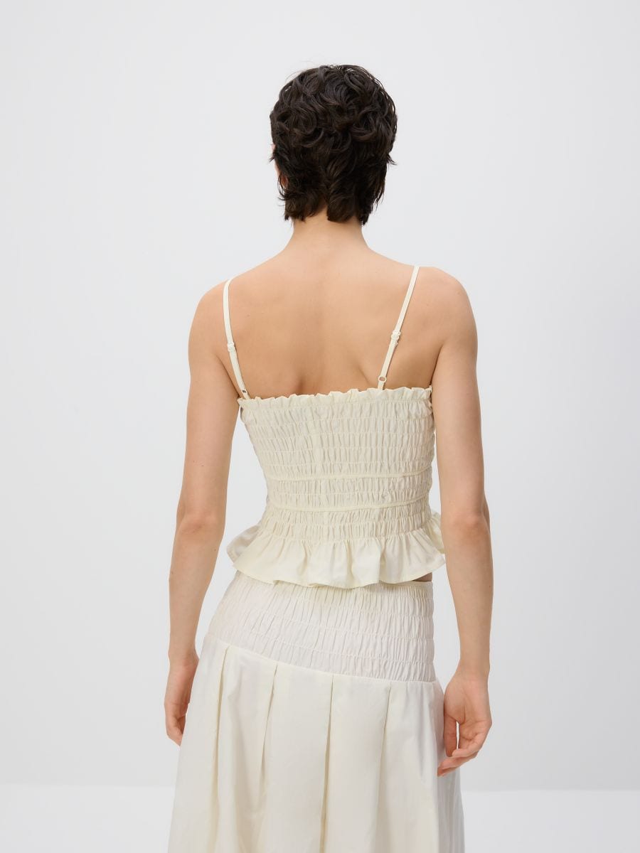 Textured top - cream - RESERVED - 4