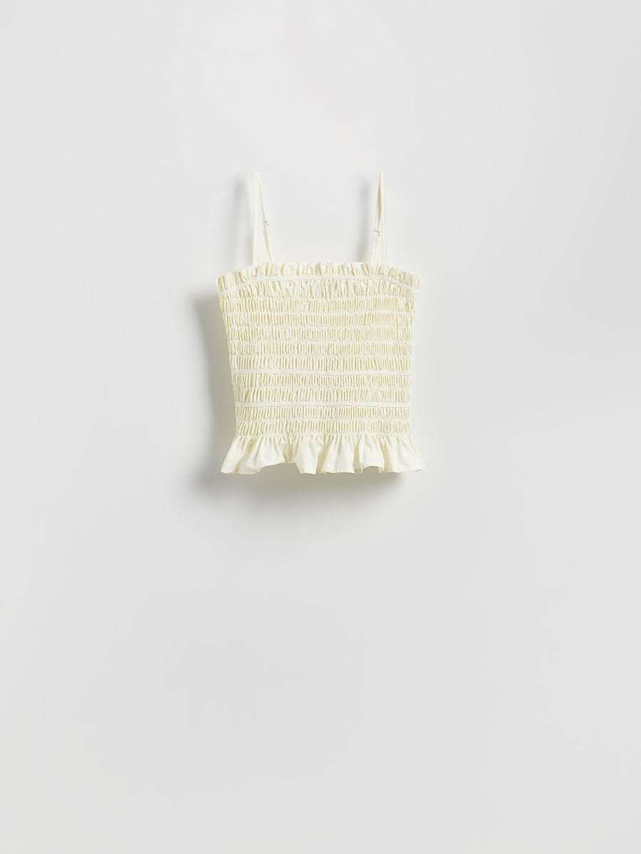 Textured top - cream - RESERVED - 5