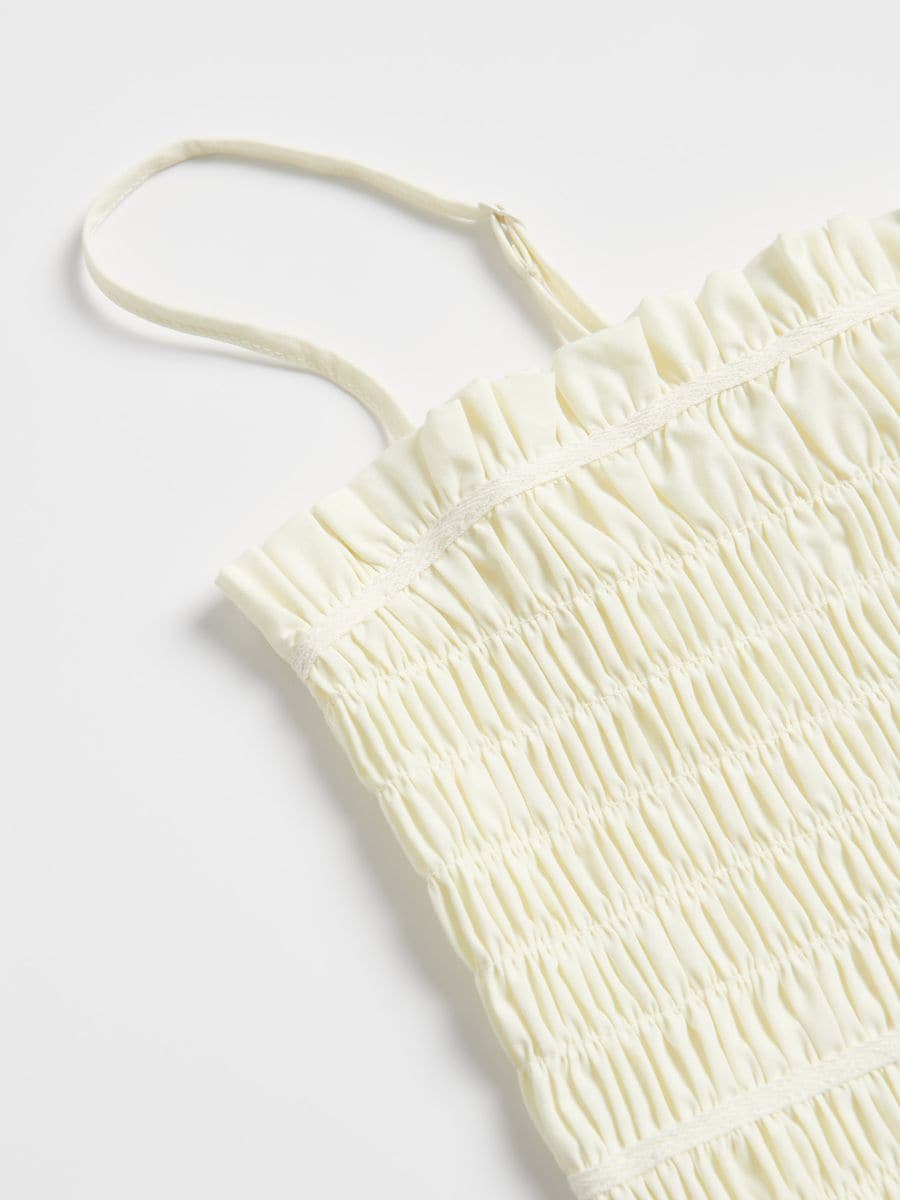 Textured top - cream - RESERVED - 6