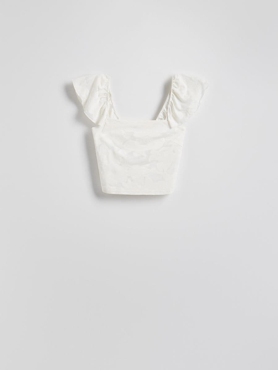 LADIES` BLOUSE - cream - RESERVED - 6